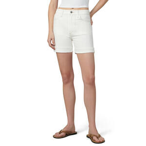 NWT! Joe's The Joey Longline Denim Cuffed Shorts in Milk Size 27